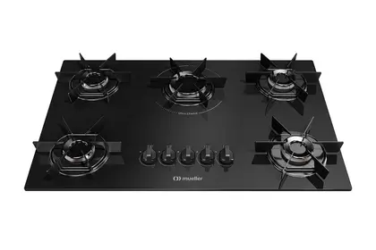 Cooktop a Gás Mueller 5 Bocas Ultra Chama Bivolt MCG5BB