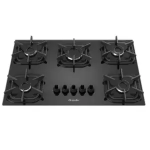 Cooktop a Gás Mueller G5 5 Bocas Preto Tradicional Cooktop a Gás Mueller G5 5 Bocas Preto Tradicional