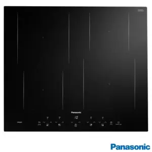 Cooktop de Indução Panasonic 4 Bocas Vitrocerâmico 9 Níveis de Potência Painel Touch Preto KY-W648CLRPK