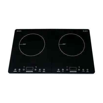 Cooktop a Indução Suggar 2 Zonas Portátil Preto
