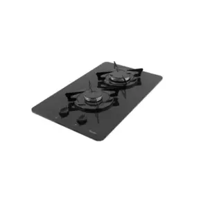 Cooktop a Gás Terim 2 Bocas Vidro Preto Flange Esmaltada TRM 2B Cooktop a Gás Terim 2 Bocas Vidro Preto Flange Esmaltada TRM 2B