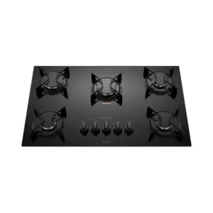Cooktop a Gás Atlas Utop 5 Bocas Mesa de Vidro Preto Bivolt Cooktop a Gás Atlas Utop 5 Bocas Mesa de Vidro Preto Bivolt