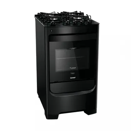 Fogão de Piso 4 Bocas Consul Mesa de Vidro Acendimento Automático CFO4VBE