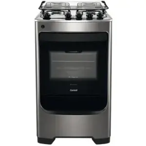 Fogão de Piso 4 Bocas Consul Cor Inox CFO4NARUNA Fogão de Piso 4 Bocas Consul Cor Inox CFO4NARUNA