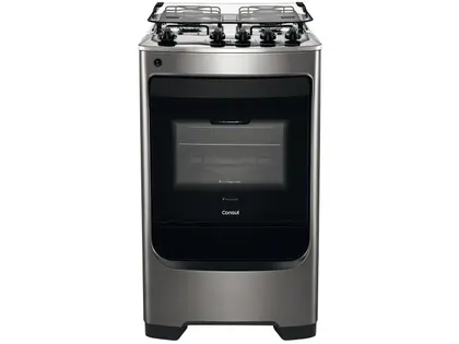Fogão de Piso 4 Bocas Consul Cor Inox CFO4NARUNA