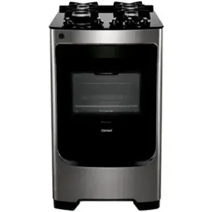 Fogão de Piso 4 Bocas Consul Mesa de Vidro Cor Inox CFO4VARUNA Fogão de Piso 4 Bocas Consul Mesa de Vidro Cor Inox CFO4VARUNA