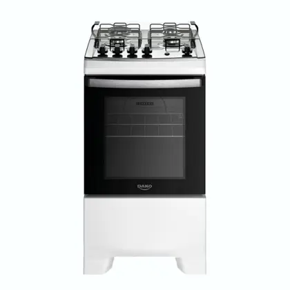 Fogão de Piso 4 Bocas Dako Supreme Acendimento Automático Forno 60L Cor Inox