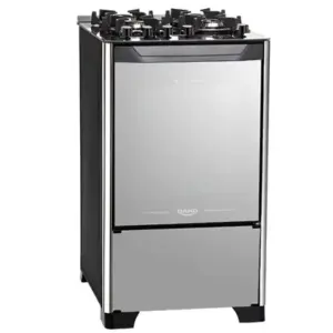 Fogão de Piso 4 Bocas Dako Magister Style Frente de Vidro Espelhado Fogão de Piso 4 Bocas Dako Magister Style Frente de Vidro Espelhado