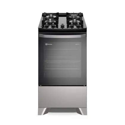 Fogão de Piso 4 Bocas Electrolux Efficient Mesa de Vidro FE4GS