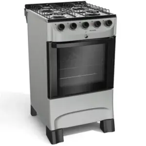 Fogão de Piso 4 Bocas Mueller Acendimento Automático Cor Titânio MFI4BC Fogão de Piso 4 Bocas Mueller Acendimento Automático Cor Titânio MFI4BC