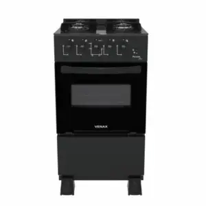 Fogão de Piso 4 Bocas Venax Picasso Line Cor Preto Fosco Gás GLP Fogão de Piso 4 Bocas Venax Picasso Line Cor Preto Fosco Gás GLP