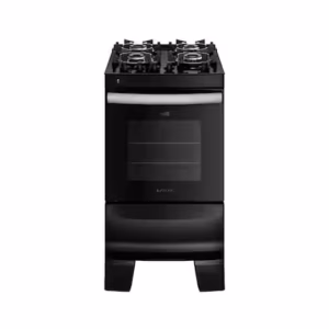 Fogão de Piso 4 Bocas Atlas Agile Up Mesa de Vidro Cor Preto Bivolt