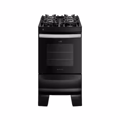 Fogão de Piso 4 Bocas Atlas Agile Up Mesa de Vidro Cor Preto Bivolt