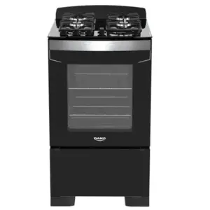 Fogão de Piso 4 Bocas Dako Diplomata Mesa de Vidro Cor Preto Bivolt Fogão de Piso 4 Bocas Dako Diplomata Mesa de Vidro Cor Preto Bivolt
