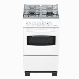 Fogão de Piso 4 Bocas Venax Da Vinci GIII Mesa de Inox Cor Branco Gás GLP Fogão de Piso 4 Bocas Venax Da Vinci GIII Mesa de Inox Cor Branco Gás GLP