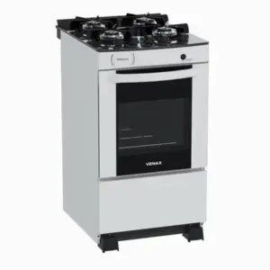 Fogão de Piso 4 Bocas Venax Delplus Vitreo BL Cor Branco Gás GLP Fogão de Piso 4 Bocas Venax Delplus Vitreo BL Cor Branco Gás GLP