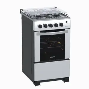 Fogão de Piso 4 Bocas Venax Gaudi GIII Cor Inox Gás GLP Fogão de Piso 4 Bocas Venax Gaudi GIII Cor Inox Gás GLP