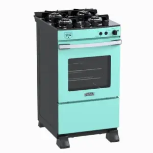 Fogão de Piso 4 Bocas Venax Gaudi Vetro Vitreo Cor Verde Gás GLP Fogão de Piso 4 Bocas Venax Gaudi Vetro Vitreo Cor Verde Gás GLP