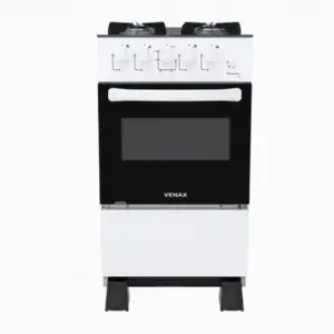 Fogão de Piso 4 Bocas Venax Picasso Line Mesa de Vidro Cor Branco Bivolt Fogão de Piso 4 Bocas Venax Picasso Line Mesa de Vidro Cor Branco Bivolt