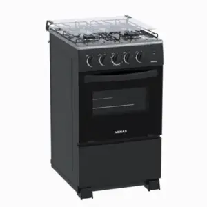 Fogão de Piso 4 Bocas Venax Picasso GIII Mesa de Inox Cor Preto Fosco Gás GLP Fogão de Piso 4 Bocas Venax Picasso GIII Mesa de Inox Cor Preto Fosco Gás GLP