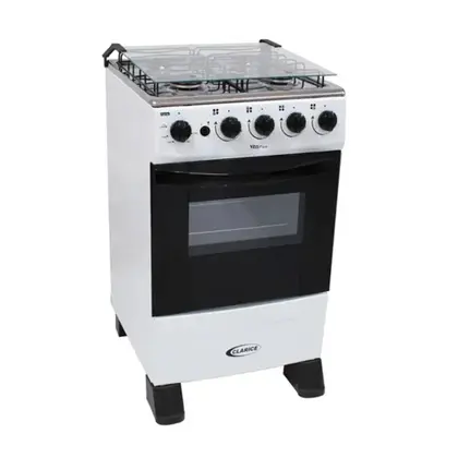 Fogão de Piso 4 Bocas Clarice Vita Plus Cor Branco