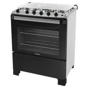 Fogão de Piso 5 Bocas Itatiaia New Dream a Gás com Tripla Chama e Acendimento Automático Branco/Preto Bivolt Fogão de Piso 5 Bocas Itatiaia New Dream a Gás com Tripla Chama e Acendimento Automático Branco/Preto Bivolt