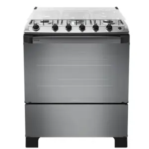 Fogão de Piso 5 Bocas Itatiaia New Dream a Gás com Mesa Inox e Vidro Reflecta Fogão de Piso 5 Bocas Itatiaia New Dream a Gás com Mesa Inox e Vidro Reflecta