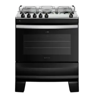 Fogão de Piso 5 Bocas Atlas Agile Up Glass Automático Preto Fogão de Piso 5 Bocas Atlas Agile Up Glass Automático Preto