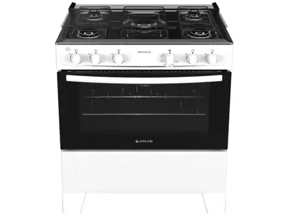 Fogão de Piso 5 Bocas Atlas Mônaco Plus Acendimento Automático Branco