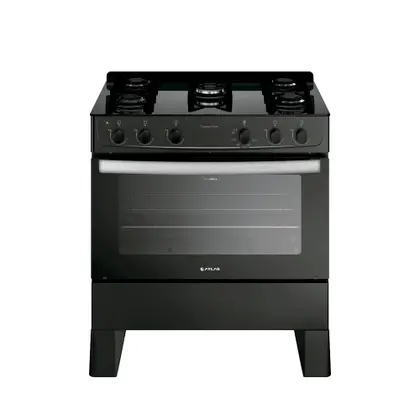 Fogão de Piso 5 Bocas Atlas Tropical Glass com Mesa de Vidro e Mega Chama Bivolt