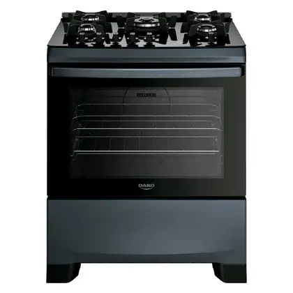 Fogão de Piso 5 Bocas Dako Supreme Timer Glass New com Painel Touch e Timer Digital Bivolt