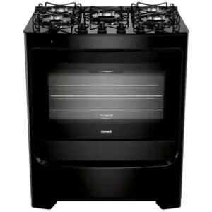 Fogão de Piso 5 Bocas Consul Preto CFS5VBE Fogão de Piso 5 Bocas Consul Preto CFS5VBE