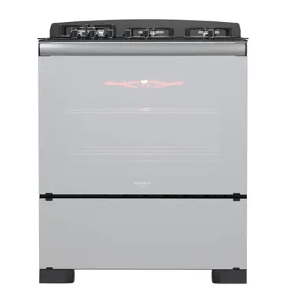 Fogão de Piso 5 Bocas Dako Diplomata Glass Grill Style com Timer Bivolt