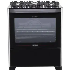 Fogão de Piso 5 Bocas Dako Magister com Acendimento Automático Preto