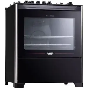 Fogão de Piso 5 Bocas Dako Magister com Tripla Chama Preto Bivolt