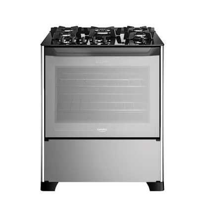 Fogão de Piso 5 Bocas Dako Magister Style com Mesa de Vidro Bivolt