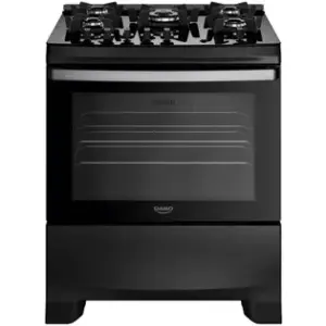 Fogão de Piso 5 Bocas Dako Supreme Glass Preto