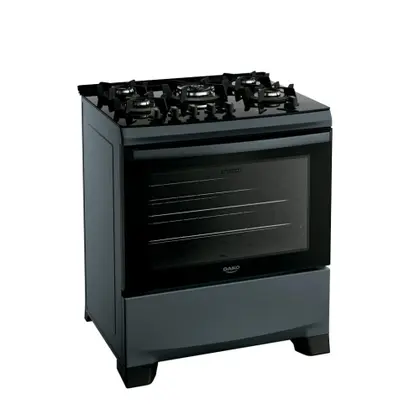 Fogão de Piso 5 Bocas Dako Supreme Timer Glass