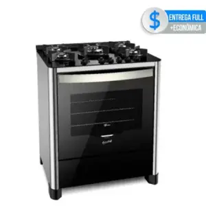 Fogão de Piso 5 Bocas Fischer Gran Cheff com Tripla Chama e Dourador a Gás Fogão de Piso 5 Bocas Fischer Gran Cheff com Tripla Chama e Dourador a Gás