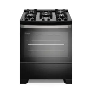 Fogão de Piso 5 Bocas Electrolux Automático com Mesa de Vidro Preto FE5GB
