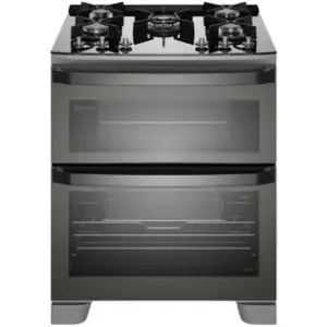 Fogão de Piso 5 Bocas Electrolux Duplo Forno com Timer Cinza FE5AD