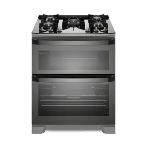 Fogão de Piso 5 Bocas Electrolux Expert com Função Air Fryer, 2 Fornos, Grill e Timer Cinza FE5AD Fogão de Piso 5 Bocas Electrolux Expert com Função Air Fryer, 2 Fornos, Grill e Timer Cinza FE5AD