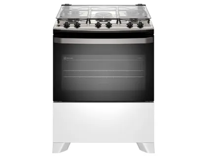 Fogão de Piso 5 Bocas Electrolux Efficient Inox Branco FE5IW