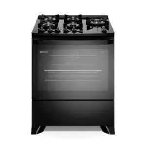 Fogão de Piso 5 Bocas Electrolux Experience com Mesa de Vidro, Grill e PerfectCook360 Preto FE5CP Fogão de Piso 5 Bocas Electrolux Experience com Mesa de Vidro, Grill e PerfectCook360 Preto FE5CP