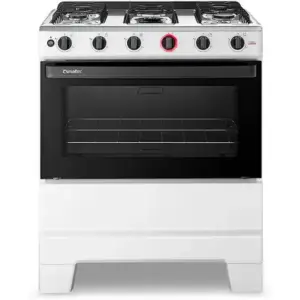 Fogão de Piso 5 Bocas Esmaltec Ideal Super Limpa Fácil Branco/Inox Bivolt F5IAB Fogão de Piso 5 Bocas Esmaltec Ideal Super Limpa Fácil Branco/Inox Bivolt F5IAB