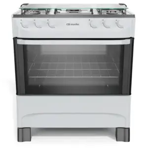 Fogão de Piso 5 Bocas Mueller com Acendimento Manual Branco Fogão de Piso 5 Bocas Mueller com Acendimento Manual Branco