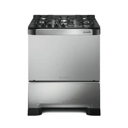 Fogão de Piso 5 Bocas Mueller Decorato Vetro G3