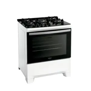 Fogão de Piso 5 Bocas Dako Supreme Glass com Acendimento Automático Bivolt