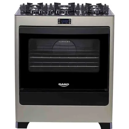 Fogão de Piso 5 Bocas Dako Supreme Timer Glass Titan