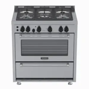 Fogão de Piso 5 Bocas Venax Temis Inox Gás GLP Fogão de Piso 5 Bocas Venax Temis Inox Gás GLP
